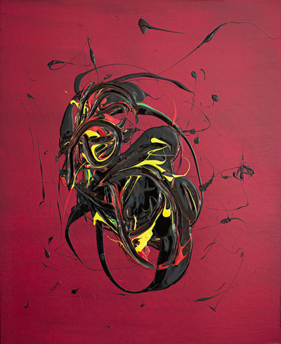 Flugan. Akryl på canvas 120 x 100