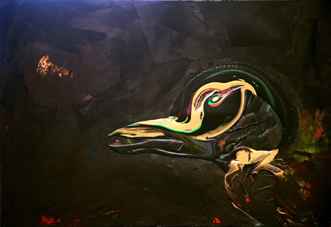 Ankan. Akryl på canvas, 100x150.