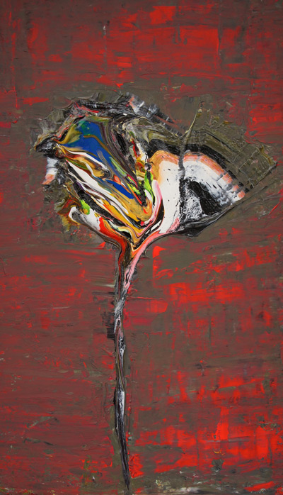 La fleur de Baudelaire, 120x80 Akryl på canvas